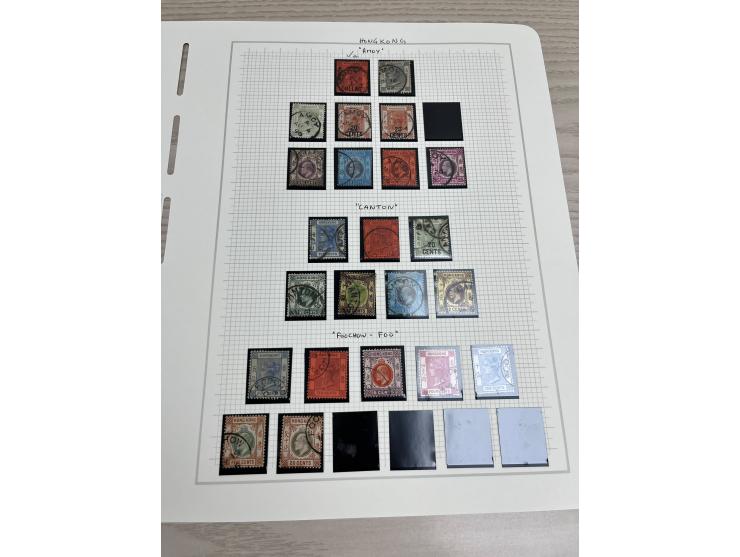 holding on album pages, better including QV used stamp to 96c, KGV Silver Jubilee, KGVI Silver Wedding, etc. Large quantity. 